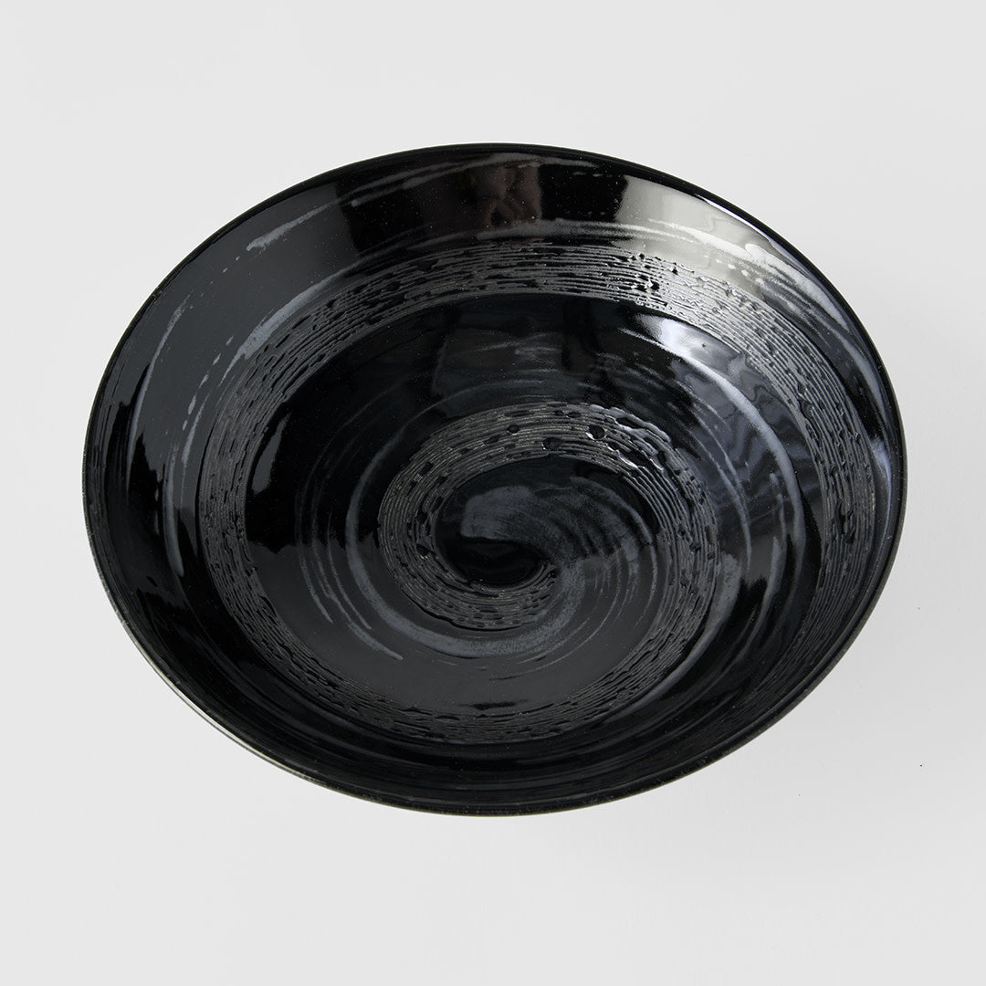 Gunmetal Swirl Ramen Bowl 24.5 cm, 900 ml