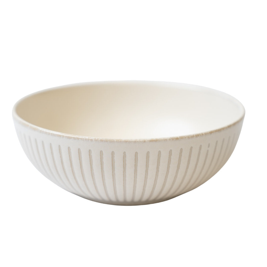 Ridged Alabaster Bowl 19.5 cm, 1000 ml