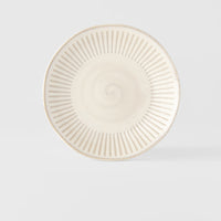 Side Plate 20cm Ridged Alabaster Glaze