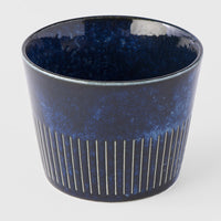 Soba Cup 8.5 cm, 175 ml / Ridged Indigo Blue Glaze