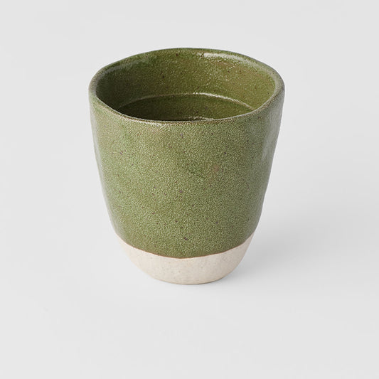 Lopsided Tea-mug Large 275 ml / Matcha Green Glaze