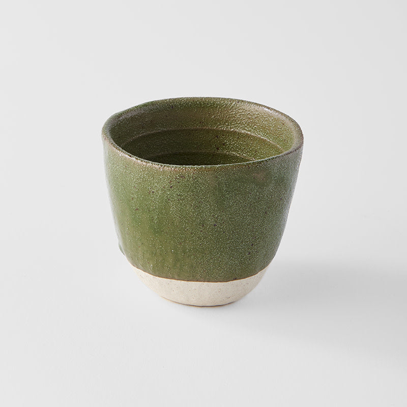 Lopsided Tea-mug 200 ml / Matcha Green Glaze