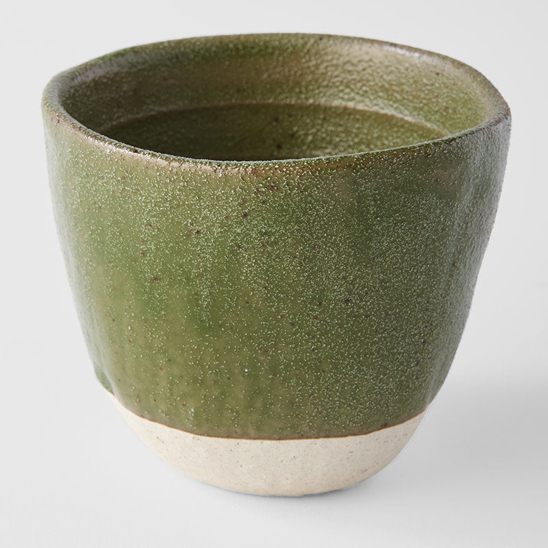 Lopsided Tea-mug 200 ml / Matcha Green Glaze