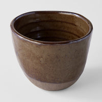 Lopsided Tea-mug 150 ml / Hazel Brown Glaze