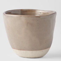 Lopsided Tea-mug 8.4 cm, 150ml / Kinoko Mushroom Grey Glaze