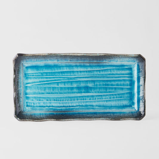Serving Platter 42cm Sky Blue Glaze