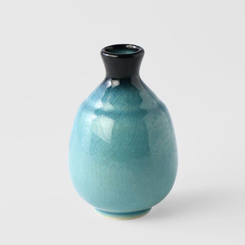 Sake Jug 8 cm, 275 ml / Ink & Turquoise