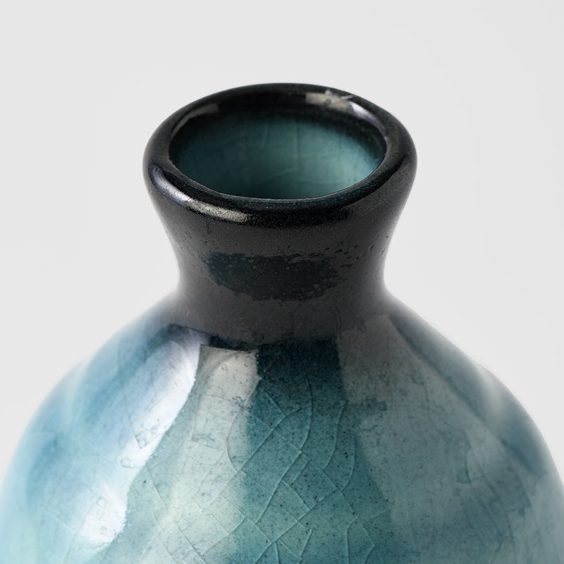 Sake Jug 8 cm, 275 ml / Ink & Turquoise