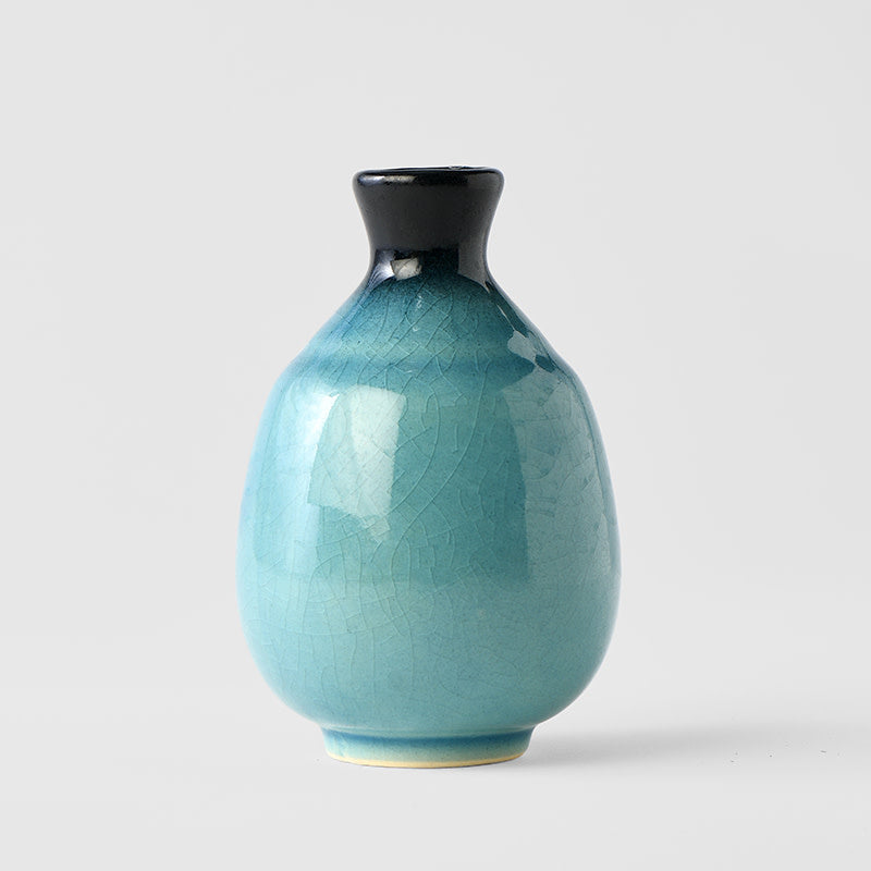 Sake Jug 8 cm, 275 ml / Ink & Turquoise