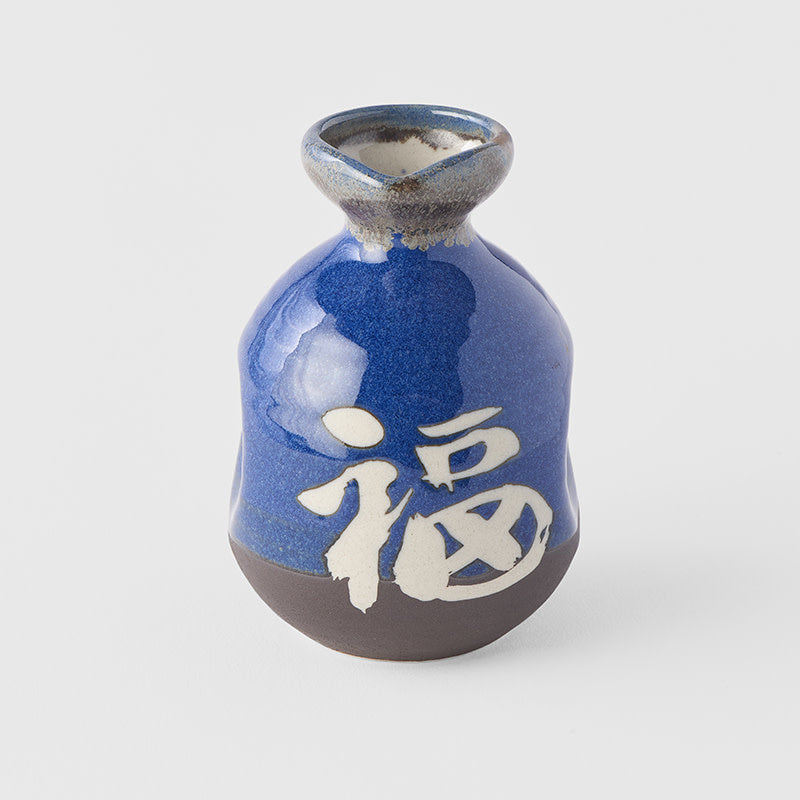 Sake Jug / Indigo Blue Glaze