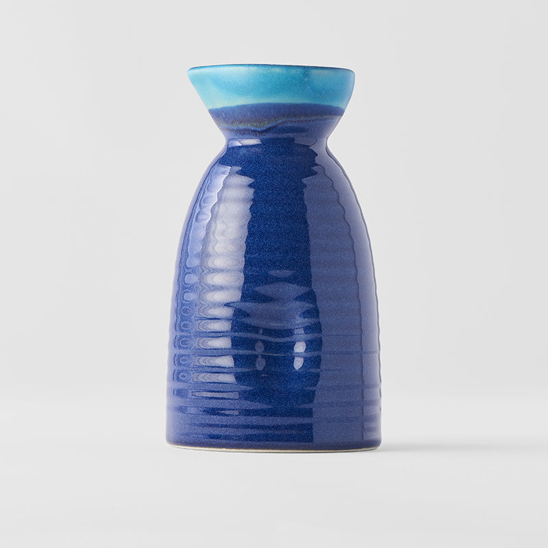 Large Sake Jug 275 ml / Dark Blue & Aqua Glaze