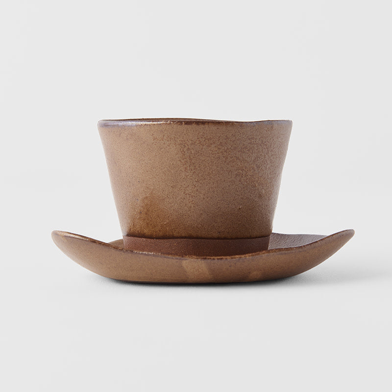 Cup 140 ml / Chestnut Brown Glaze