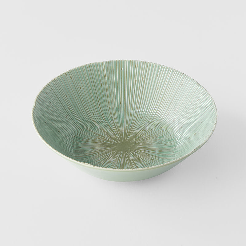 Bowl 21 cm, 800 ml / Tsubaki Green Glaze