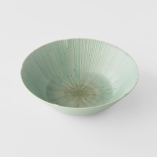 Bowl, 21 cm, Tsubaki Green Glaze