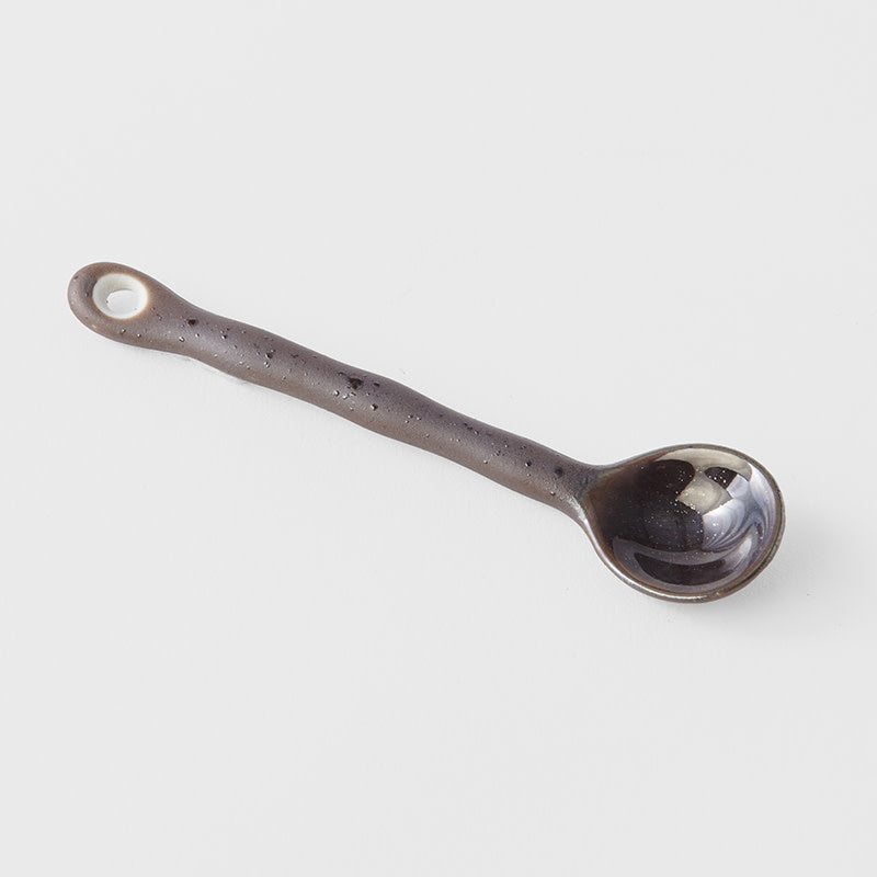 Small Spoon / Dark Brown Glaze