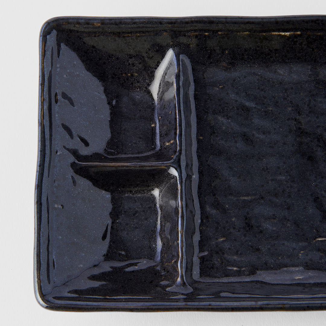 Dumpling Plate 21 cm / Black Glaze