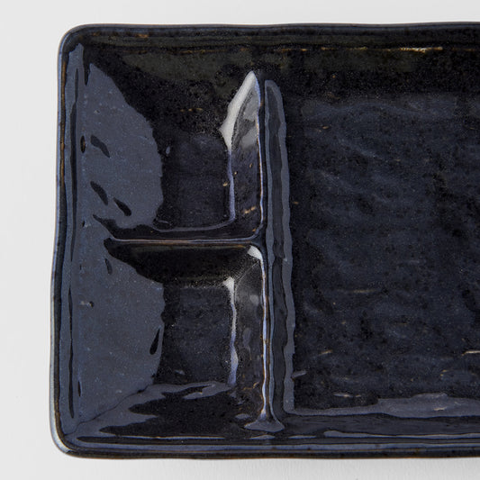 Dumpling Plate 21 cm / Black Glaze