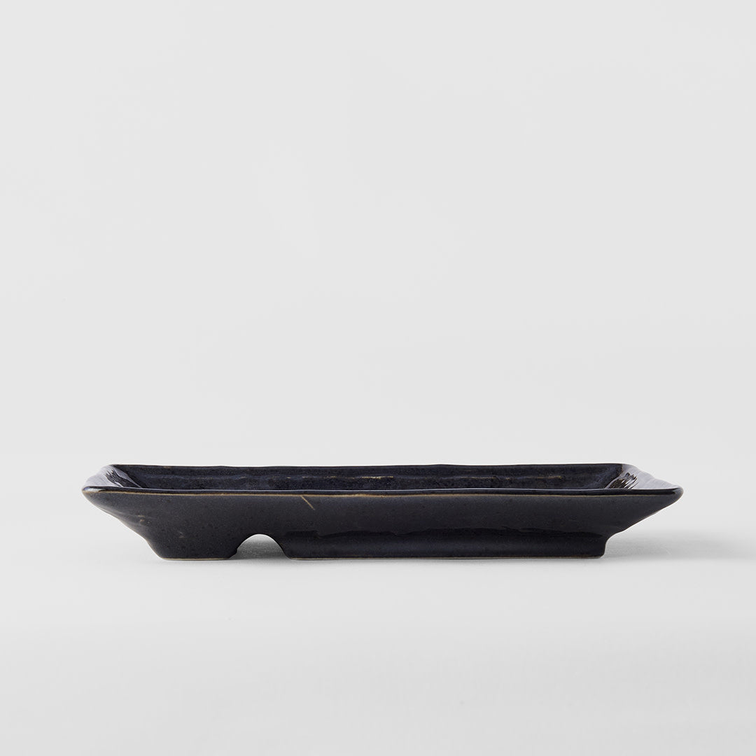 Dumpling Plate 21 cm / Black Glaze