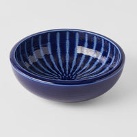 Thick Edge Bowl 24 cm, 1800 ml / Indigo Drip Glaze