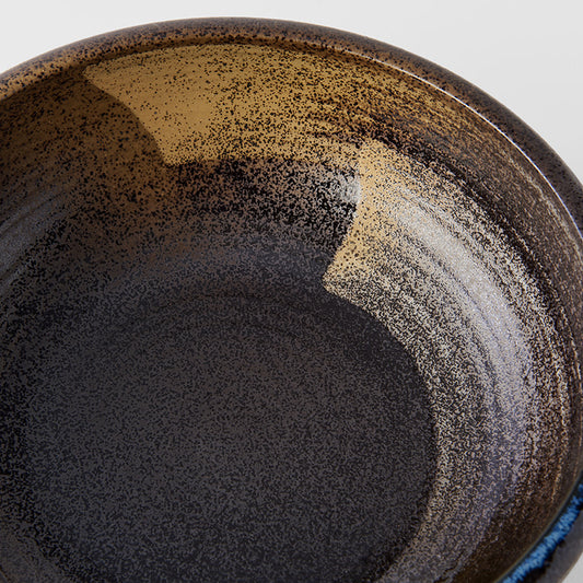 Pasta Bowl 23.7cm Gold Brushstroke Glaze