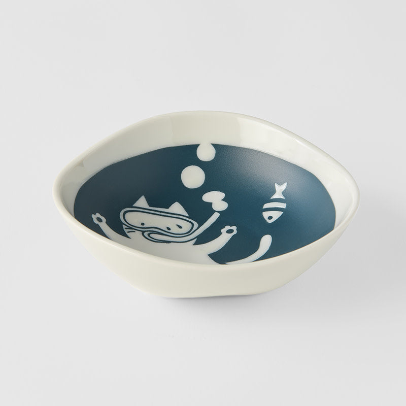 Small Bowl 13 cm, 220 ml / Scuba Cat Design