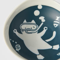 Small Bowl 13 cm, 220 ml / Scuba Cat Design