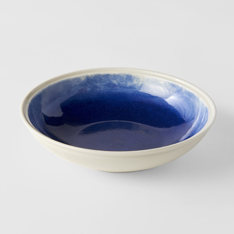 Shallow Bowl 21 cm, 600 ml / Ocean Blue Glaze