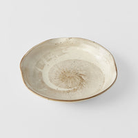 Organic Plate 17 cm / Spiral Sand Glaze