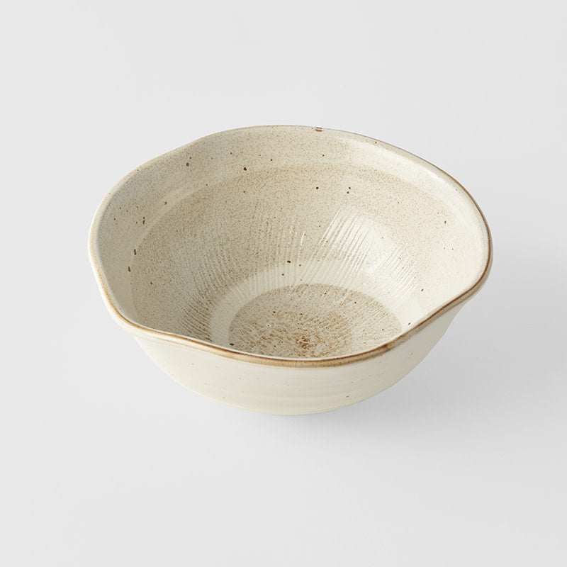 Organic Bowl 18 cm, 500 ml / Spiral Sand Glaze