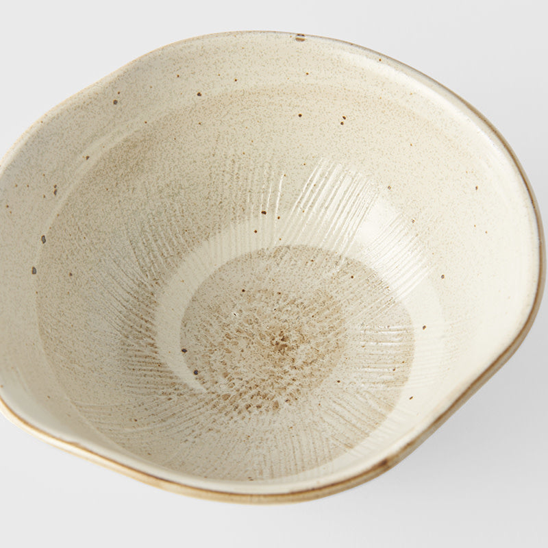 Organic Bowl 18 cm, 500 ml / Spiral Sand Glaze