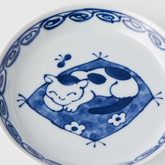 Small Plate 14.3 cm / Cat On Mat Design