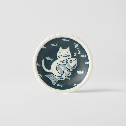 Plate 10.5cm Cat Treat Design