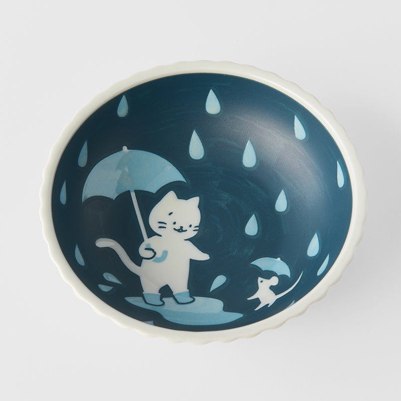 Shallow Bowl 16 cm, 500 ml / Rainy Days Cat Design