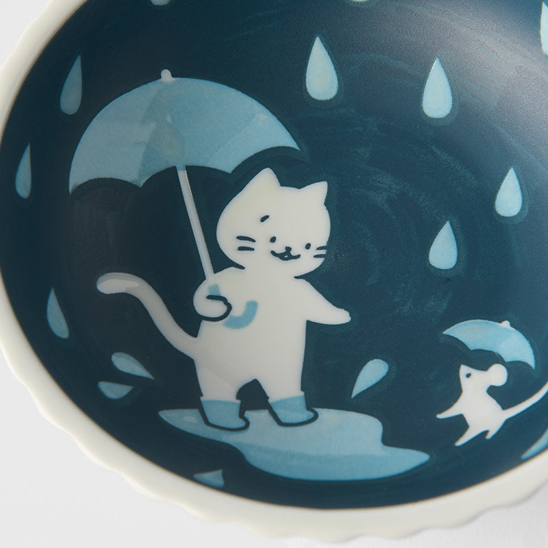 Shallow Bowl 16 cm, 500 ml / Rainy Days Cat Design