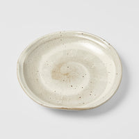 Plate Organic 25cm Spiral Sand Glaze