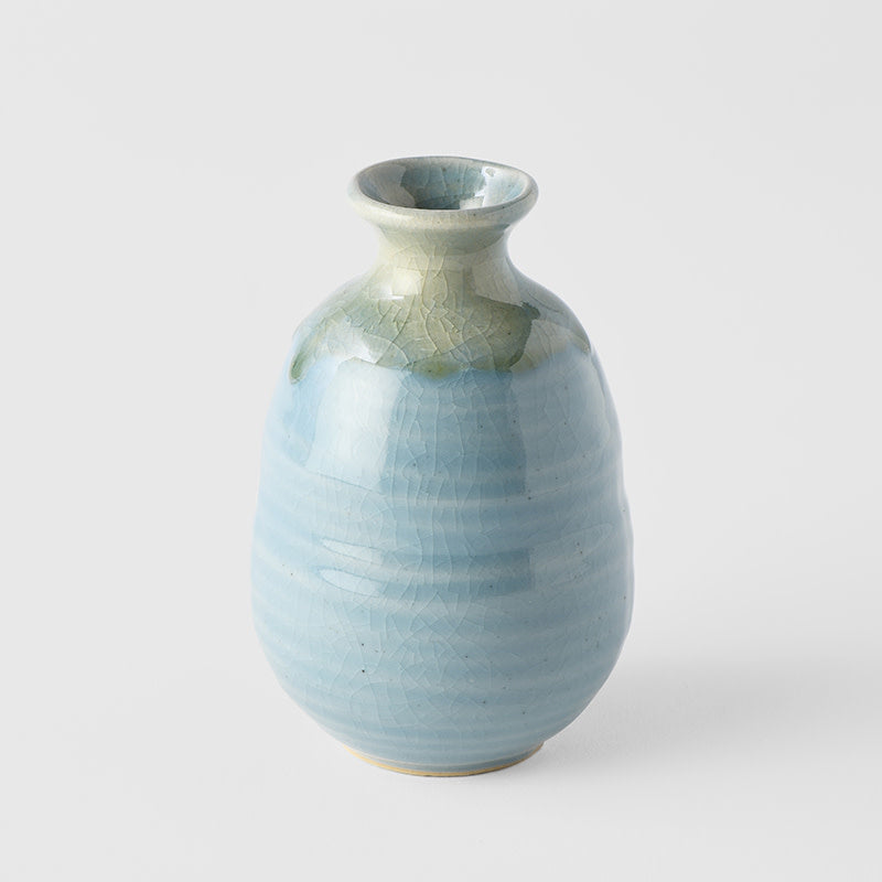 Sake Jug 8 cm, 280 ml / Crazed Blue Glaze