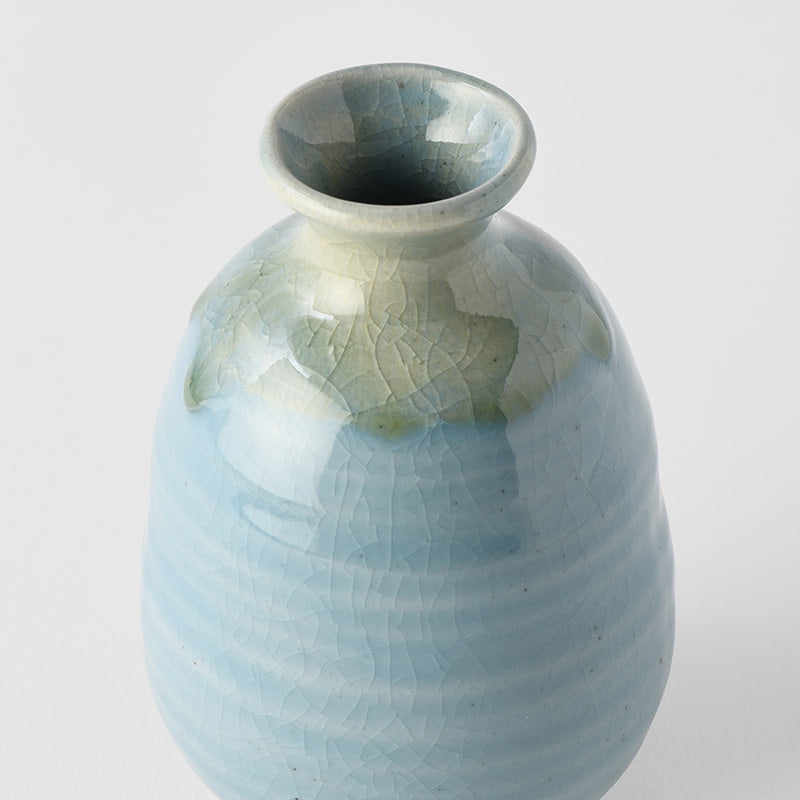 Sake Jug 8 cm, 280 ml / Crazed Blue Glaze