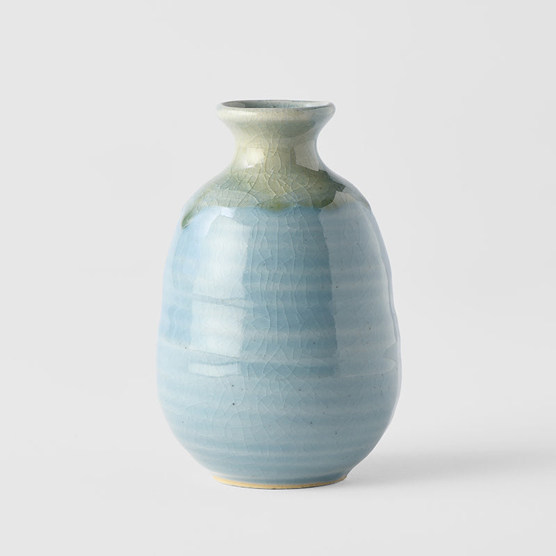 Sake Jug 8 cm, 280 ml / Crazed Blue Glaze