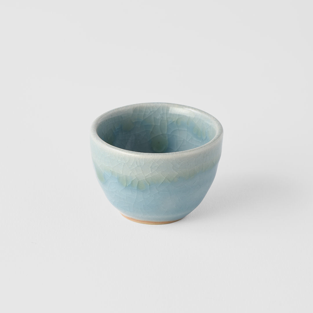 Sake Cup 4.3 cm, 40 ml / Crazed Blue Glaze