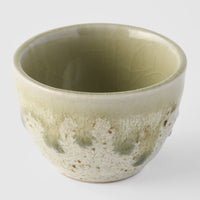 Sake Cup 4.3 cm, 40 ml / Light Green Drip Glaze