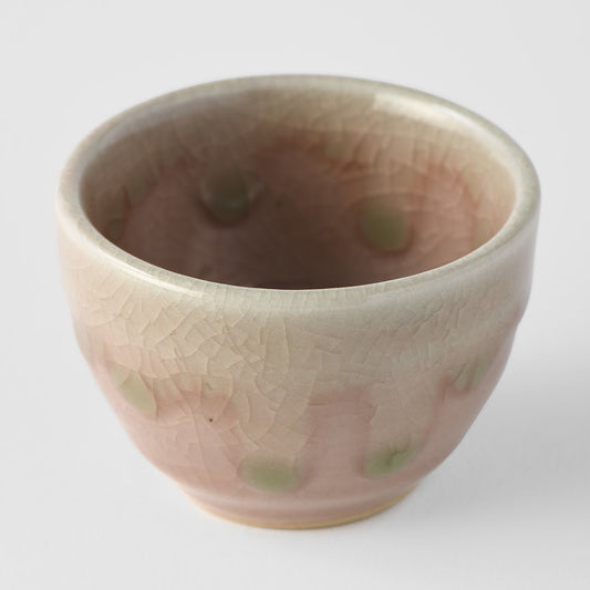 Sake Cup 4.3 cm, 40 ml / Blush Pink Glaze