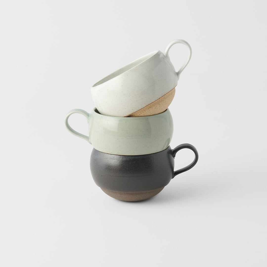 Black Sphere Mug with Handle 300 ml