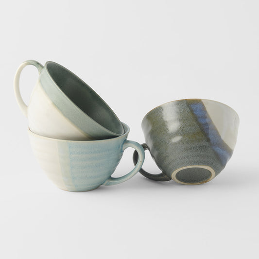 Gift Set Three Mugs 330 ml / Seascape Glazes