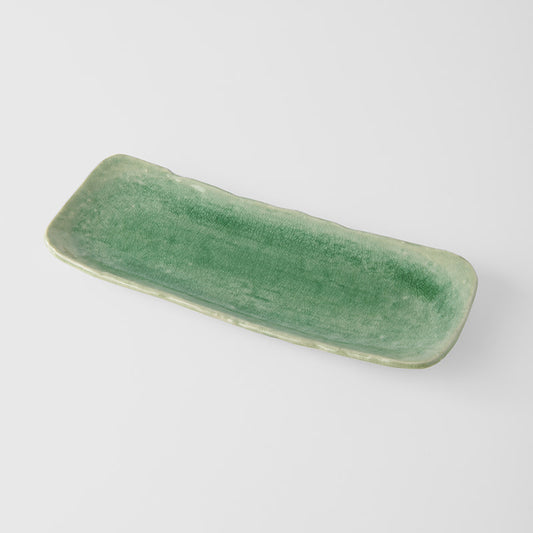 Sashimi Plate 31cm Sea Green Glaze