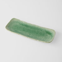 Plate Sashimi 31cm Amane Sea Green Glaze