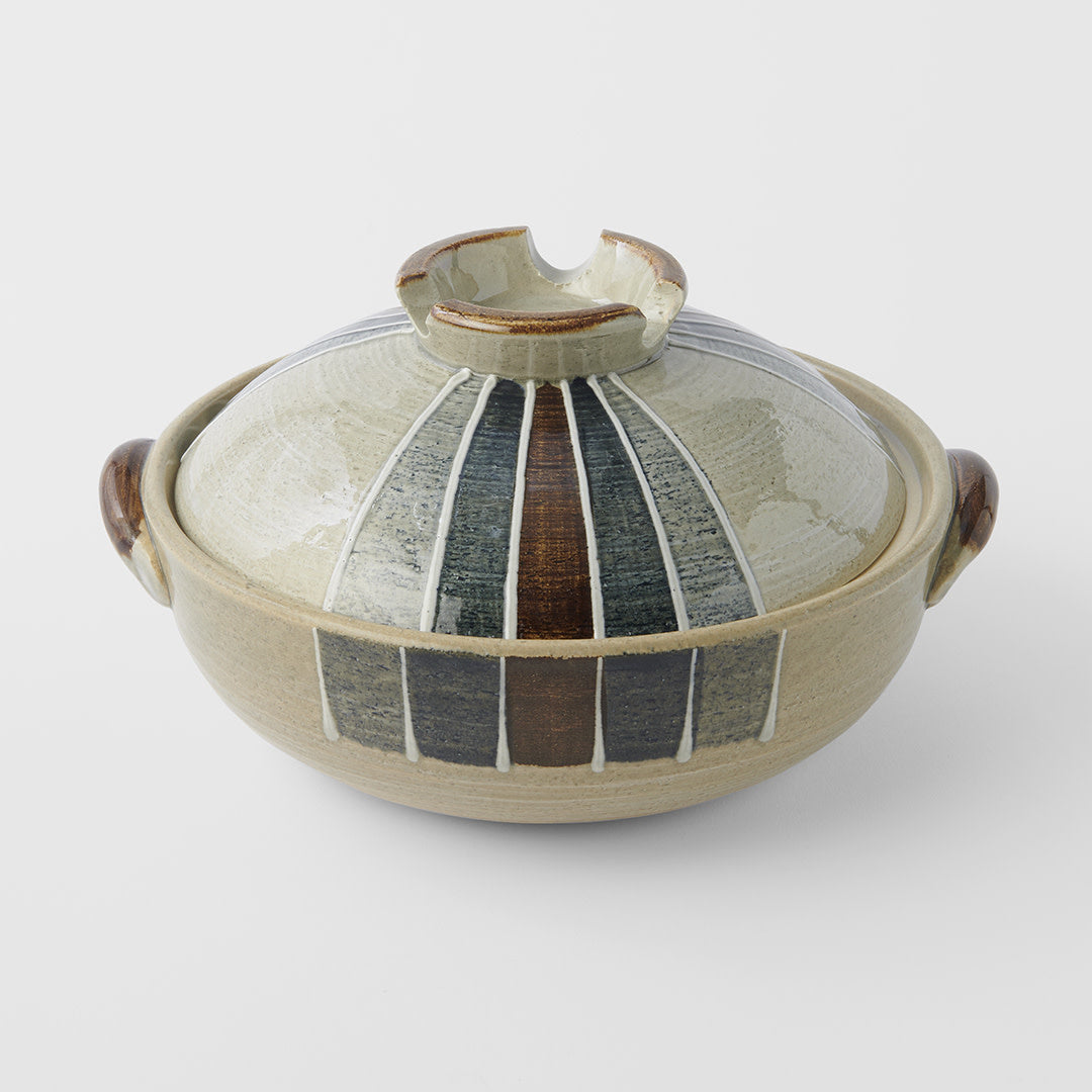 Donabe 3.4 l / Retro Stripe Glaze