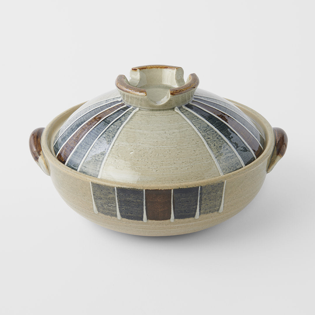 Donabe 3.4 l / Retro Stripe Glaze