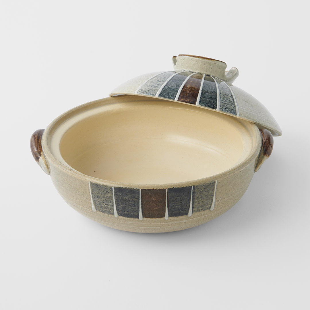 Donabe 3.4 l / Retro Stripe Glaze