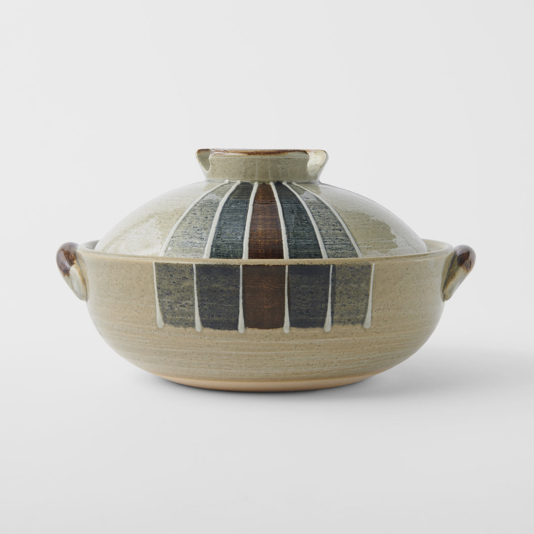 Donabe 3.4 l / Retro Stripe Glaze