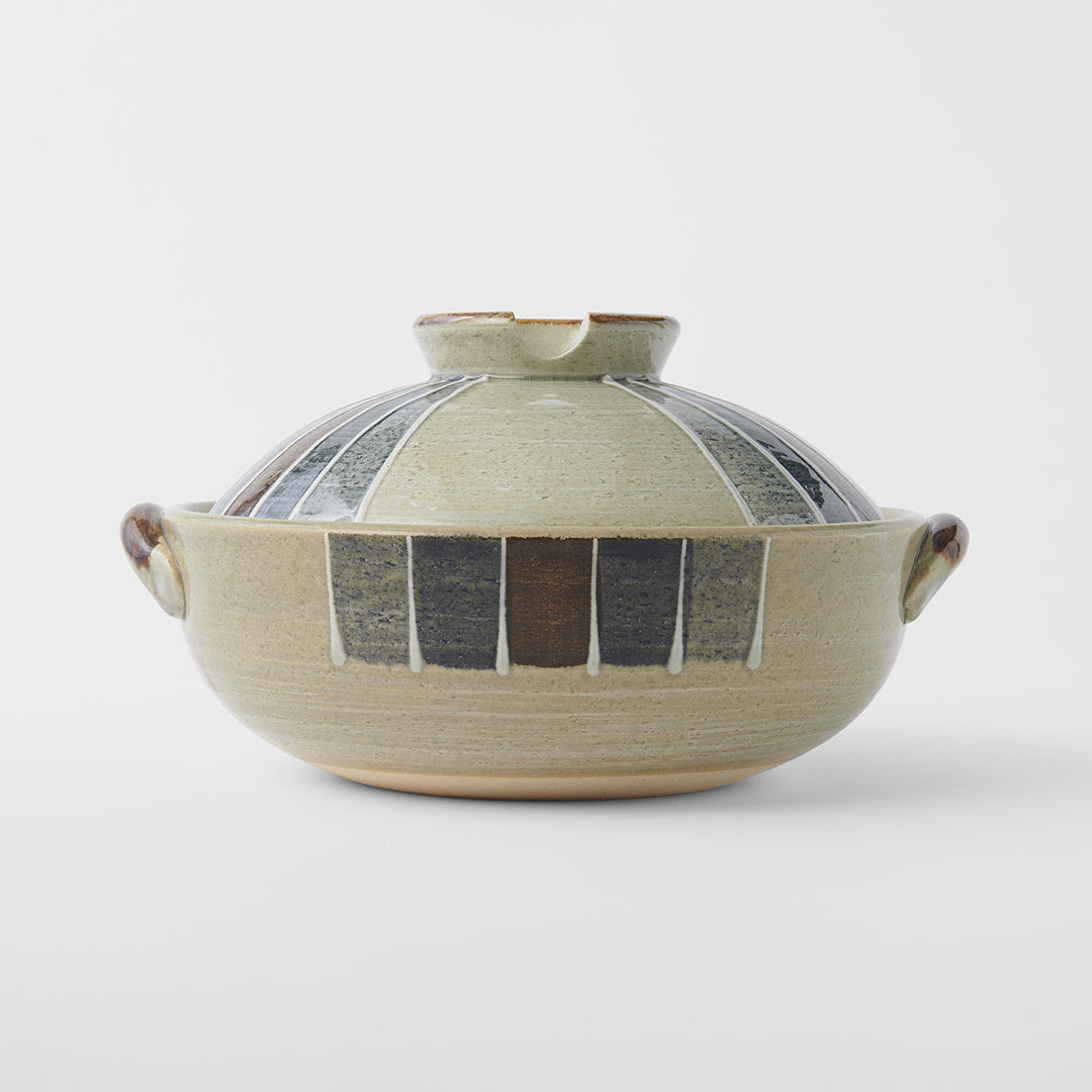 Donabe 3.4 l / Retro Stripe Glaze